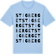 Blue Soul t-shirt med Stigberget ordlek t-shirt