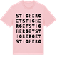 Pink Cotton t-shirt med Stigberget ordlek t-shirt
