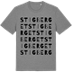 Mid Heather Gray t-shirt med Stigberget ordlek t-shirt