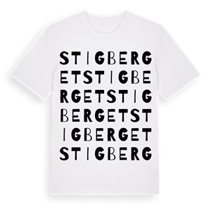 Stigberget ordlek t-shirt – ekologisk bomull t-shirt från Pinshirt