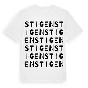Stigen ordlek t-shirt – ekologisk bomull t-shirt från PinShirt
