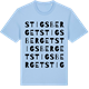 Blue Soul t-shirt med Stigsberget ordlek t-shirt