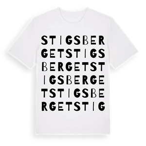 Stigsberget ordlek t-shirt – ekologisk bomull t-shirt från Pinshirt