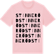 Pink Cotton t-shirt med Stinneröd ordlek t-shirt