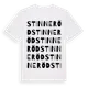 White t-shirt med Stinneröd ordlek t-shirt