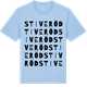 Blue Soul t-shirt med Stiveröd ordlek t-shirt