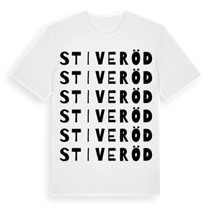 Stiveröd ordlek t-shirt – ekologisk bomull t-shirt från Pinshirt