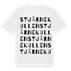 White t-shirt med Stjärnekullen ordlek t-shirt