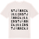 Vintage White t-shirt med Stjärnekullen ordlek t-shirt