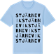 Blue Soul t-shirt med Stjärnevik ordlek t-shirt