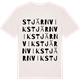 Vintage White t-shirt med Stjärnvik ordlek t-shirt
