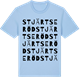 Blue Soul t-shirt med Stjärtseröd ordlek t-shirt
