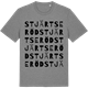Mid Heather Gray t-shirt med Stjärtseröd ordlek t-shirt