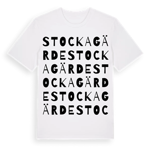 Stockagärde ordlek t-shirt – ekologisk bomull t-shirt från Pinshirt