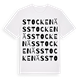 White t-shirt med Stockenäs ordlek t-shirt