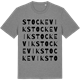 Mid Heather Gray t-shirt med Stockevik ordlek t-shirt