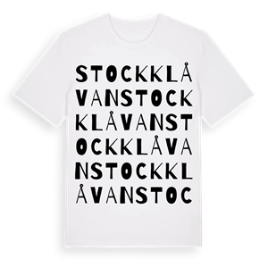 Stockklåvan ordlek t-shirt – ekologisk bomull t-shirt från Pinshirt
