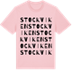 Pink Cotton t-shirt med Stockviken ordlek t-shirt