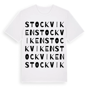 Stockviken ordlek t-shirt – ekologisk bomull t-shirt från Pinshirt