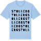 Blue Soul t-shirt med Stolberg ordlek t-shirt