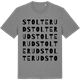 Mid Heather Gray t-shirt med Stolterud ordlek t-shirt