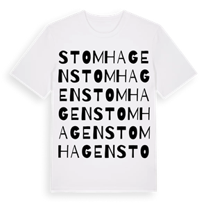 Stomhagen ordlek t-shirt – ekologisk bomull t-shirt från Pinshirt