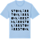 Blue Soul t-shirt med Stomkärr ordlek t-shirt