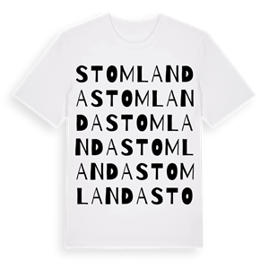 Stomlanda ordlek t-shirt – ekologisk bomull t-shirt från Pinshirt