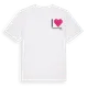 White t-shirt med Jag älskar Stommelunnane t-shirt litet tryck