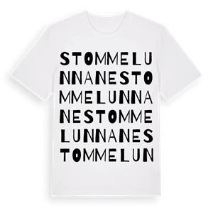 Stommelunnane ordlek t-shirt – ekologisk bomull t-shirt från Pinshirt
