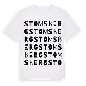 Stomsberg ordlek t-shirt – ekologisk bomull t-shirt från Pinshirt