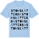 Blue Soul t-shirt med Stomslåtterna ordlek t-shirt
