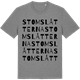 Mid Heather Gray t-shirt med Stomslåtterna ordlek t-shirt