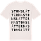 Vintage White t-shirt med Stomslåtterna ordlek t-shirt