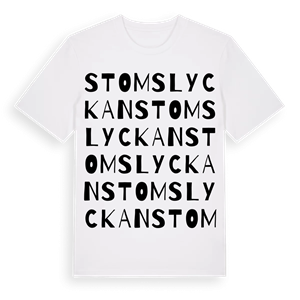 Stomslyckan ordlek t-shirt – ekologisk bomull t-shirt från Pinshirt