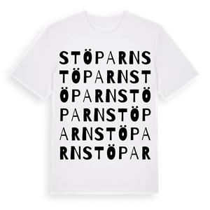 Stöparn ordlek t-shirt – ekologisk bomull t-shirt från Pinshirt