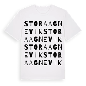 Stora Agnevik ordlek t-shirt – ekologisk bomull t-shirt från Pinshirt