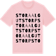 Pink Cotton t-shirt med Stora Algutstorp ordlek t-shirt
