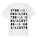 Stora Alingsåker ordlek t-shirt
