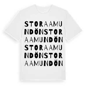Stora Amundön ordlek t-shirt – ekologisk bomull t-shirt från Pinshirt