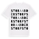 White t-shirt med Stora Anderstorp ordlek t-shirt