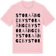 Pink Cotton t-shirt med Stora Ängeby ordlek t-shirt