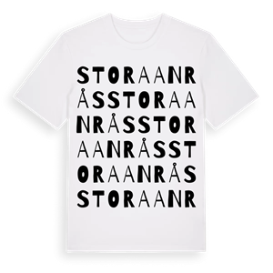 Stora Anrås ordlek t-shirt – ekologisk bomull t-shirt från Pinshirt