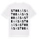 White t-shirt med Stora Åsa ordlek t-shirt