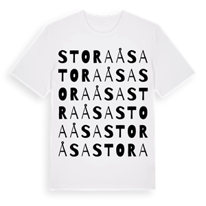 Stora Åsa ordlek t-shirt – ekologisk bomull t-shirt från Pinshirt