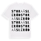 Stora Åsleröd ordlek t-shirt
