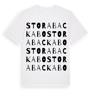 Stora Backabo ordlek t-shirt – ekologisk bomull t-shirt från Pinshirt
