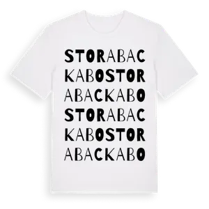Stora Backabo ordlek t-shirt – ekologisk bomull t-shirt från Pinshirt