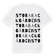 Stora Backgården ordlek t-shirt