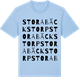 Blue Soul t-shirt med Stora Bäckstorp ordlek t-shirt